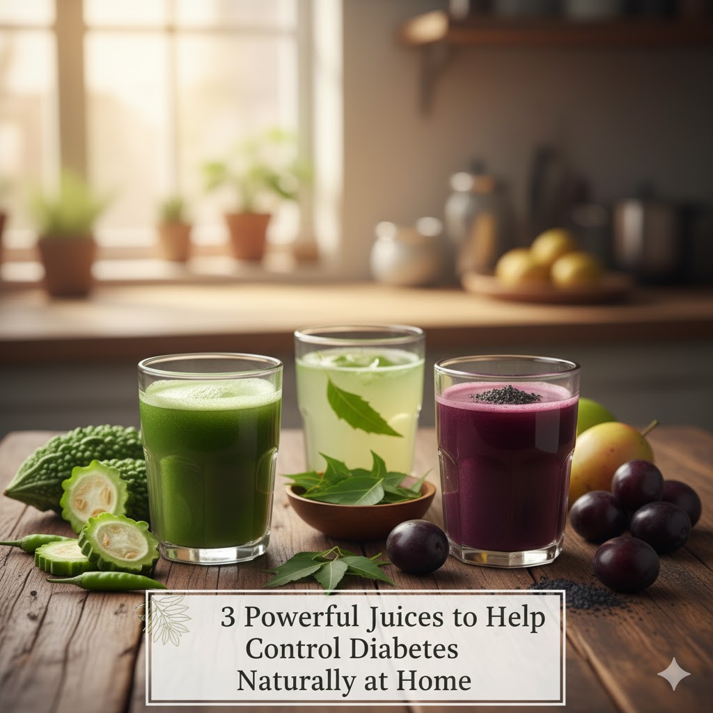3 Powerful Juices to Help Control Diabetes Naturally at Home