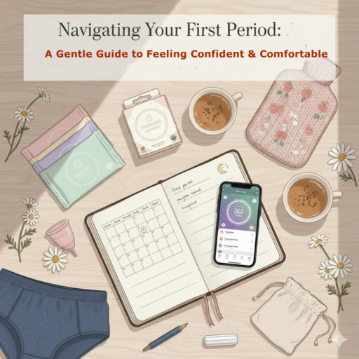 Navigating Your First Period: A Gentle Guide to Feeling Confident & Comfortable