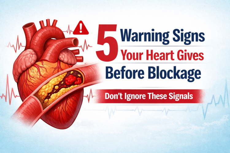 Learn the 5 warning signs your heart gives before a blockage occurs. Discover early symptoms of heart problems and why ignoring them can be dangerous.