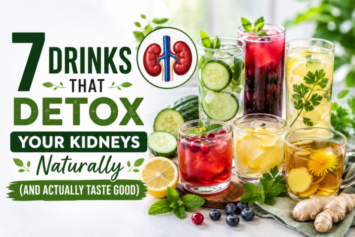 Discover 7 natural drinks that support kidney health and detoxification. Science-backed, easy to make, and better than supplements.